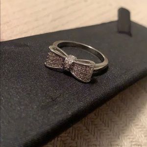 COPY - Bow .925 silver CZ size 9